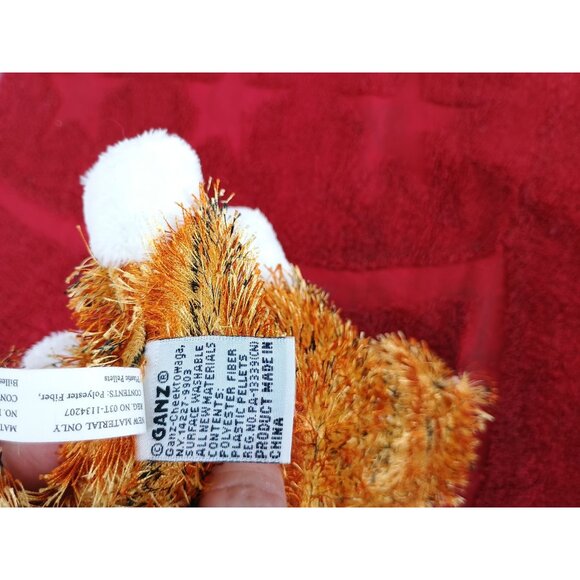 Ganz Webkinz Lil' Kinz Striped Alley Cat Plush No Code 7 Inch - Picture 6 of 7